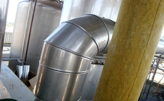 Acabado de Codo de Aislamiento Termico de Lineas